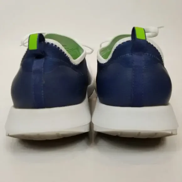 Oofos Men's OOmg Sport Low Shoes US 12 / EU 45 White Navy Recovery 09012023-14 - Picture 4 of 9